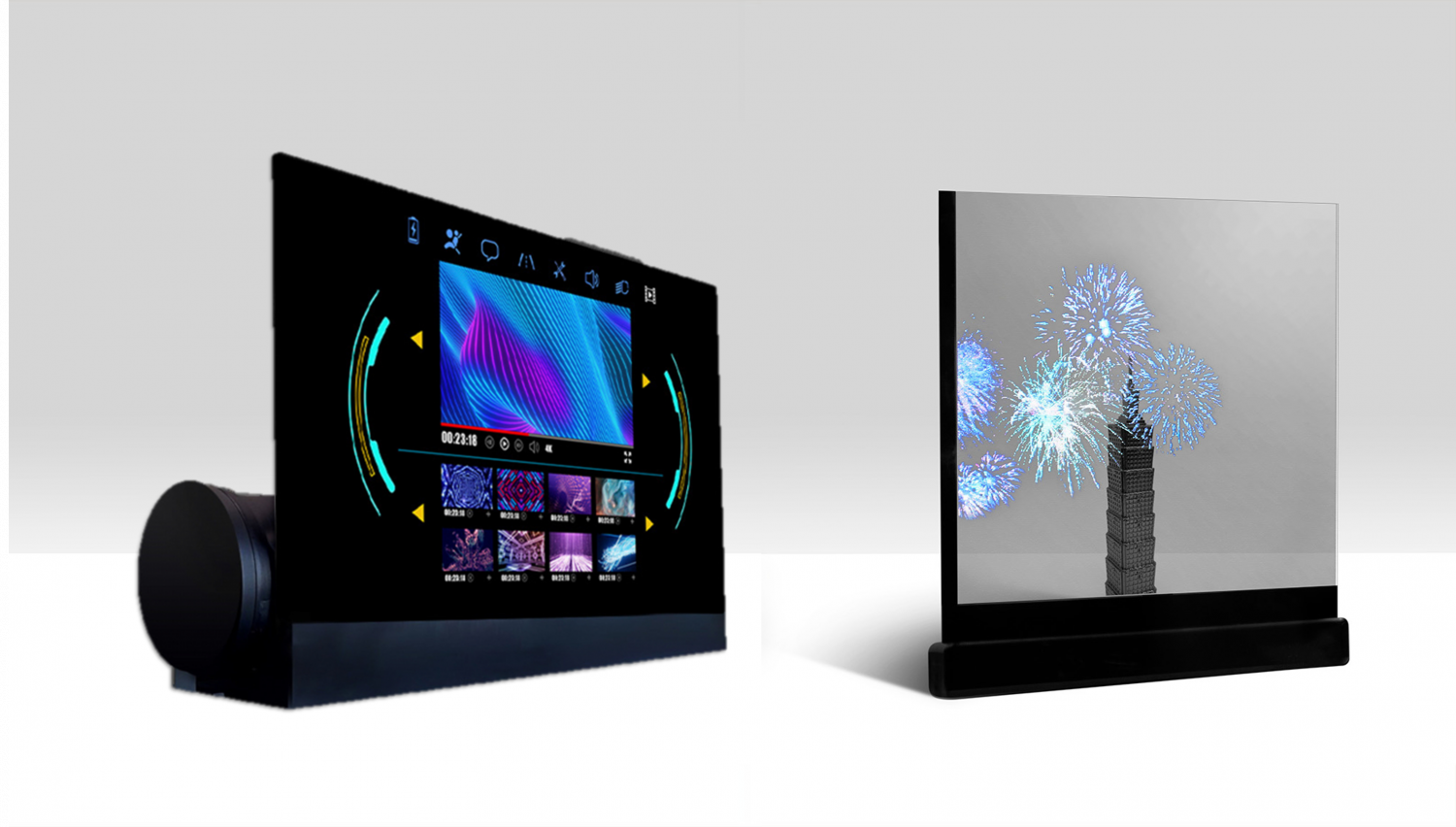 可卷式、折迭性、高透明